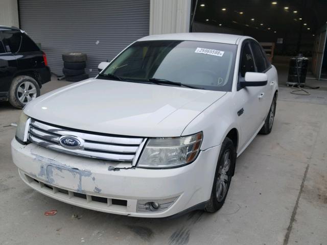 1FAHP24W49G113890 - 2009 FORD TAURUS SEL WHITE photo 2