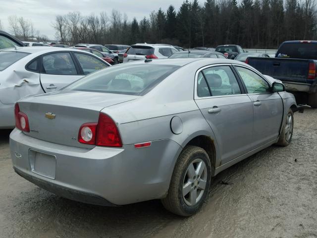 1G1ZG57B28F194636 - 2008 CHEVROLET MALIBU LS SILVER photo 4