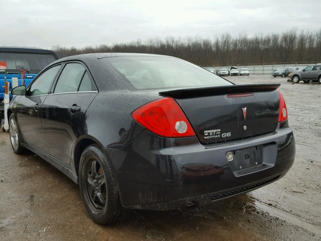 1G2ZJ57B794244456 - 2009 PONTIAC G6 BLACK photo 3