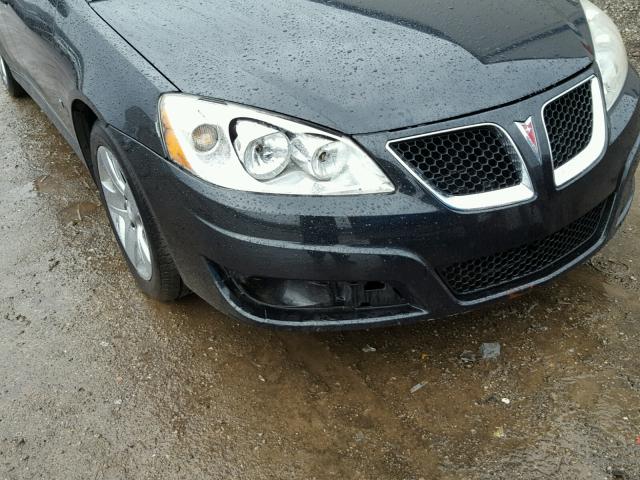 1G2ZJ57B794244456 - 2009 PONTIAC G6 BLACK photo 9