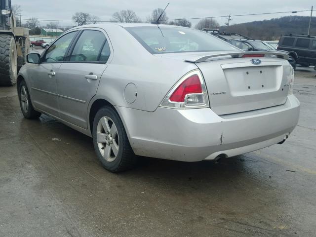 3FAHP07107R180576 - 2007 FORD FUSION SE SILVER photo 3