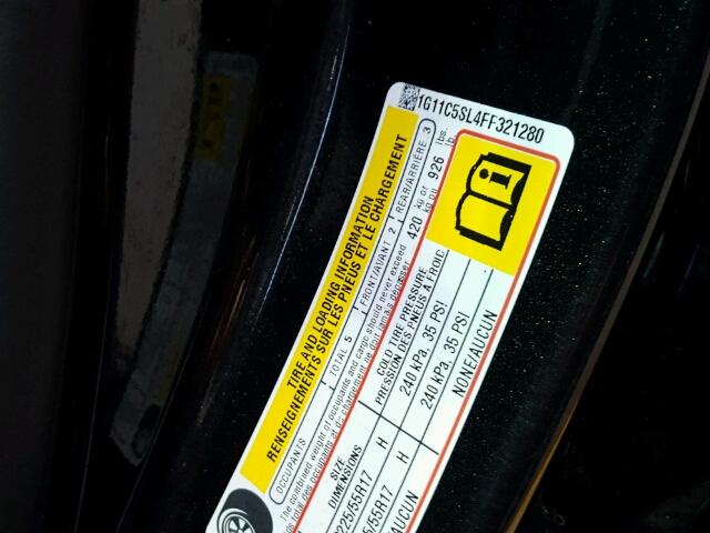 1G11C5SL4FF321280 - 2015 CHEVROLET MALIBU 1LT 黑色 照片 10