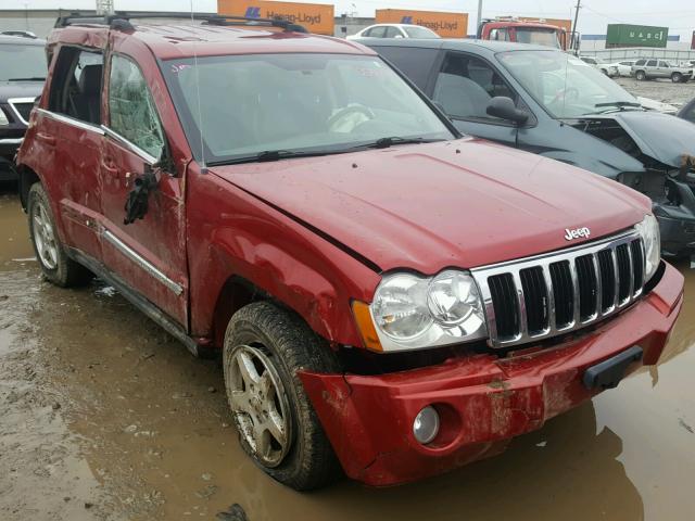 1J4HR58N35C548760 - 2005 JEEP GRAND CHER MAROON photo 1