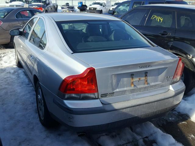 YV1RS58DX22187528 - 2002 VOLVO S60 2.4T GRAY photo 3