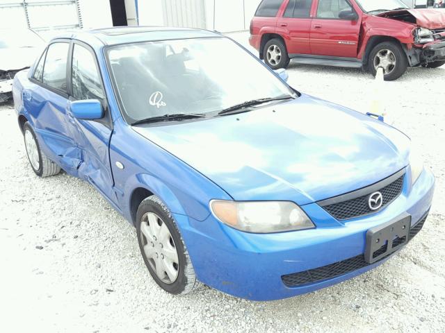 JM1BJ225230153090 - 2003 MAZDA PROTEGE DX BLUE photo 1