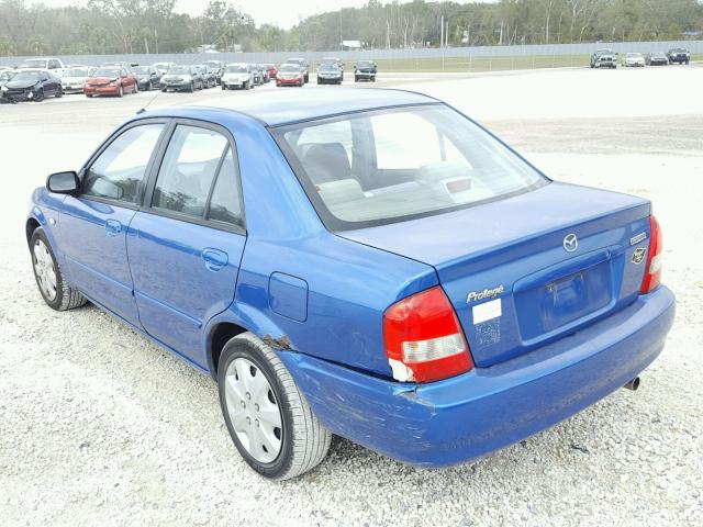 JM1BJ225230153090 - 2003 MAZDA PROTEGE DX BLUE photo 3