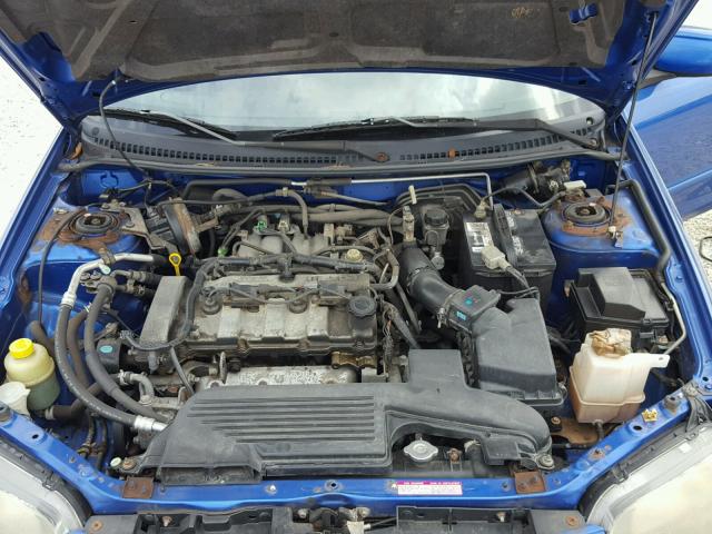 JM1BJ225230153090 - 2003 MAZDA PROTEGE DX BLUE photo 7