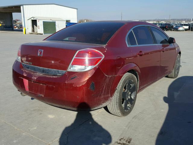 1G8ZS57B49F147383 - 2009 SATURN AURA XE RED photo 4