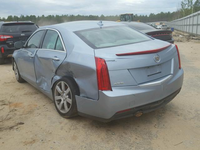 1G6AA5RA8D0133401 - 2013 CADILLAC ATS BLUE photo 3