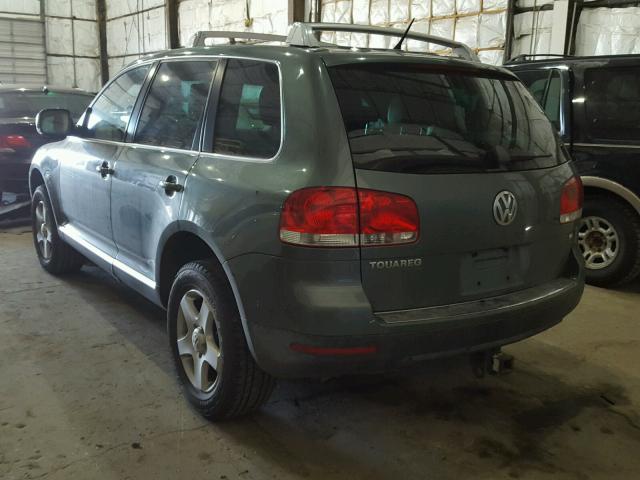 WVGZE77L57D001533 - 2007 VOLKSWAGEN TOUAREG V6 GREEN photo 3