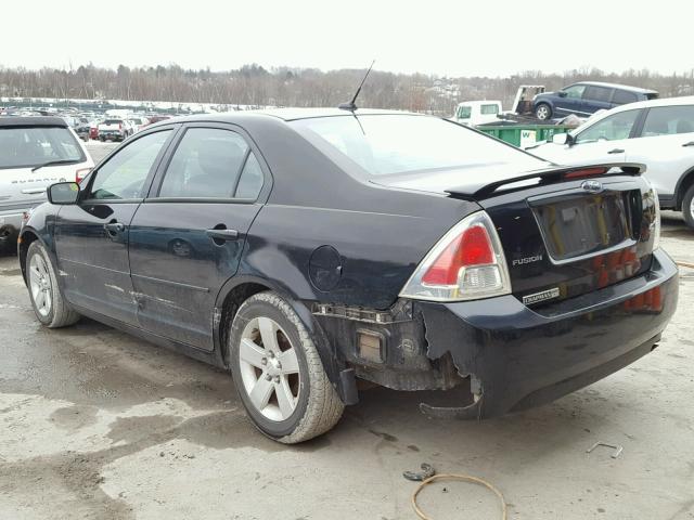 3FAHP07Z58R269938 - 2008 FORD FUSION SE BLACK photo 3