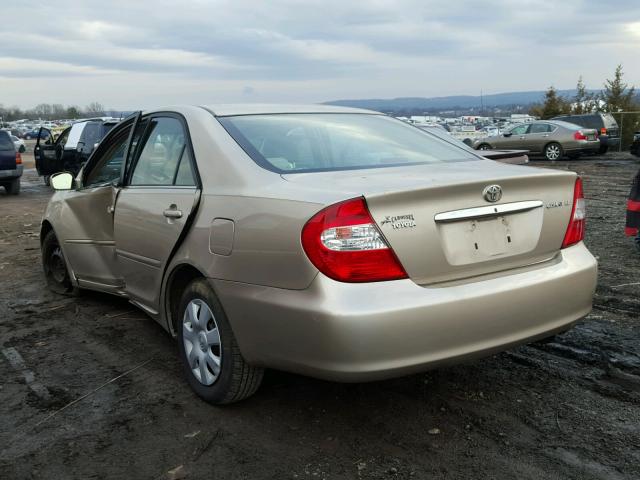 4T1BE30K64U914552 - 2004 TOYOTA CAMRY LE TAN photo 3