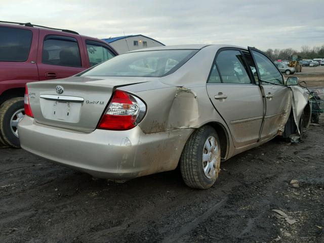 4T1BE30K64U914552 - 2004 TOYOTA CAMRY LE TAN photo 4