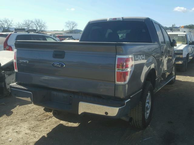 1FTFW1ET8DKE06040 - 2013 FORD F150 SUPER GRAY photo 4