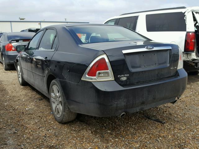 3FAHP08127R119325 - 2007 FORD FUSION SEL BLACK photo 3