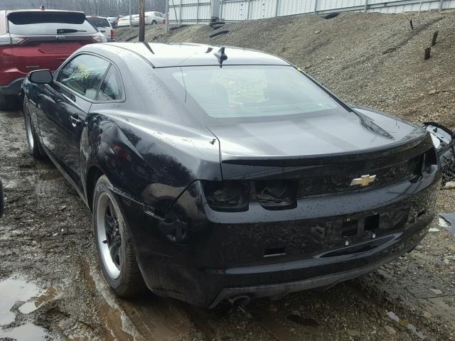 2G1FE1E34D9138861 - 2013 CHEVROLET CAMARO LS BLACK photo 3