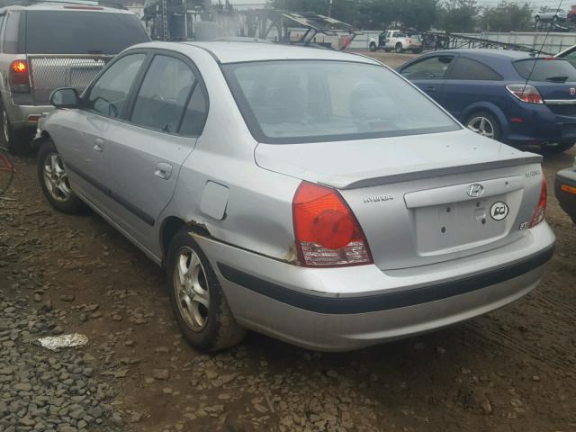 KMHDN46D54U801909 - 2004 HYUNDAI ELANTRA GL SILVER photo 3