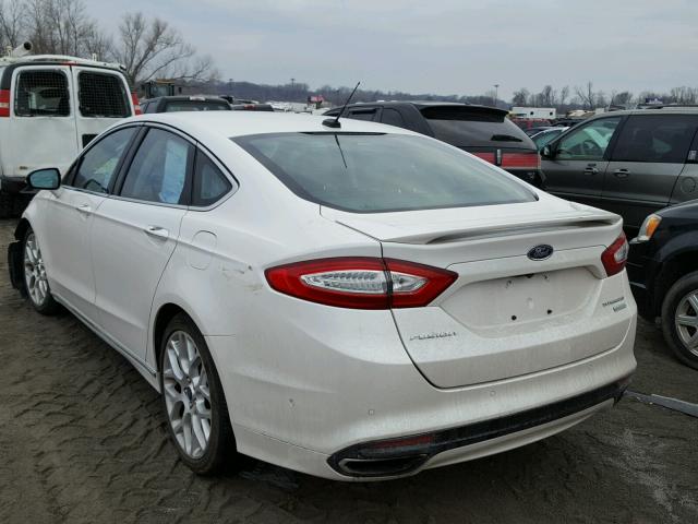 3FA6P0K91DR142015 - 2013 FORD FUSION TIT WHITE photo 3