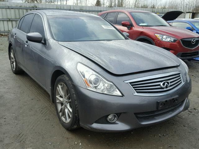 JN1CV6AR6DM752012 - 2013 INFINITI G37 GRAY photo 1