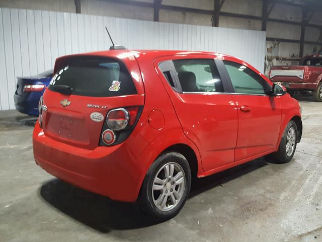 1G1JC6SH9F4209295 - 2015 CHEVROLET SONIC LT RED photo 4