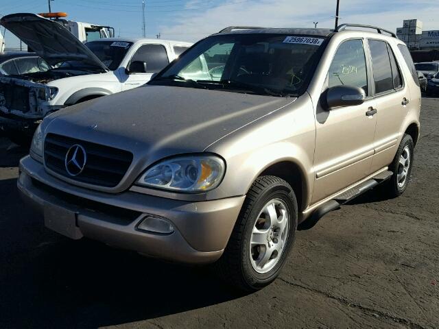 4JGAB54E02A321577 - 2002 MERCEDES-BENZ ML 320 GOLD photo 2