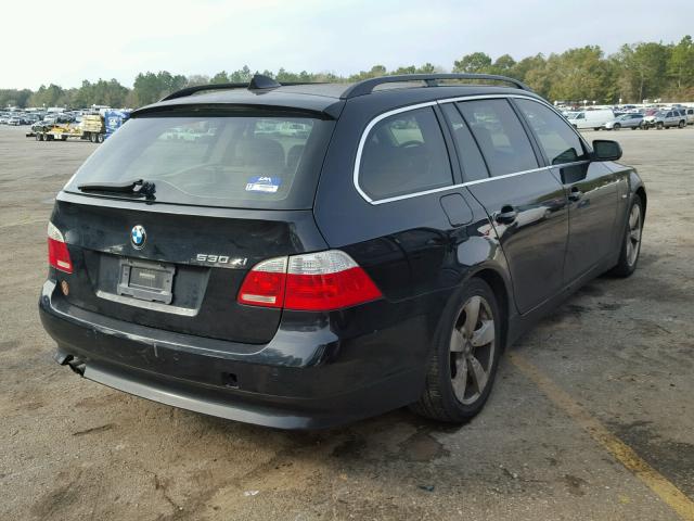 WBANN73506CN01093 - 2006 BMW 530 XIT BLACK photo 4