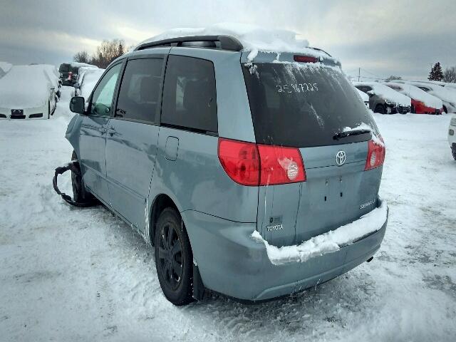 5TDKK4CC5AS291223 - 2010 TOYOTA SIENNA CE BLUE photo 3