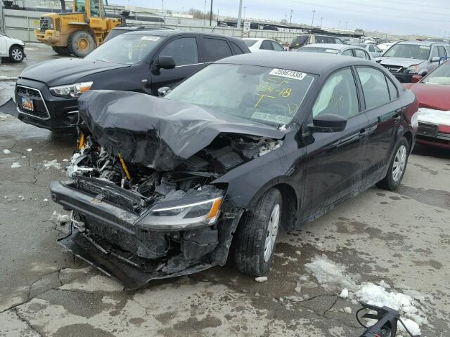 3VW2K7AJ2EM445795 - 2014 VOLKSWAGEN JETTA BASE 黑色 照片 2