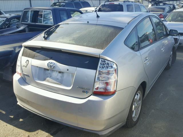 JTDKB20U783363665 - 2008 TOYOTA PRIUS SILVER photo 4