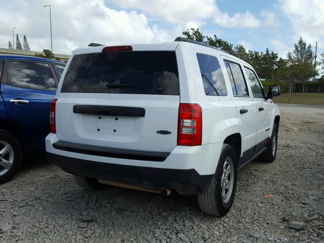 1C4NJPBAXFD428130 - 2015 JEEP PATRIOT SP WHITE photo 4