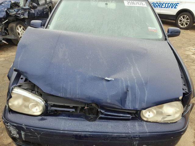 9BWDE61J924028376 - 2002 VOLKSWAGEN GTI BASE BLUE photo 7