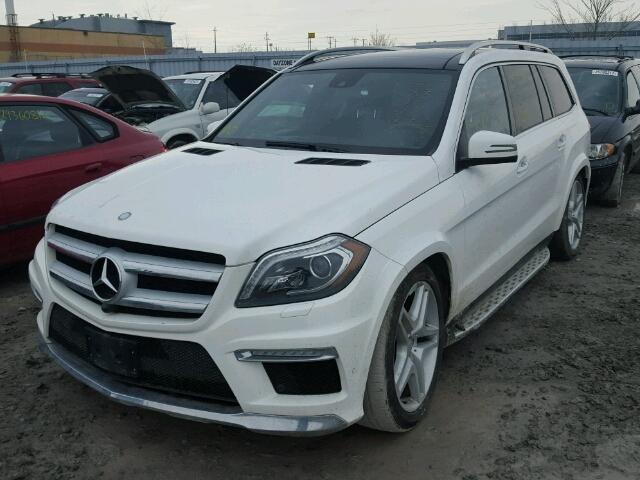 4JGDF2EE5FA580313 - 2015 MERCEDES-BENZ GL 350 BLU WHITE photo 2