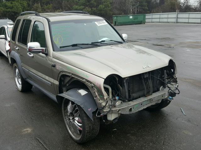 1J4GL48K35W547779 - 2005 JEEP LIBERTY SP BEIGE photo 1