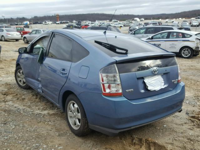 JTDKB20U757015661 - 2005 TOYOTA PRIUS BLUE photo 3