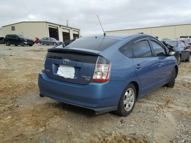 JTDKB20U757015661 - 2005 TOYOTA PRIUS BLUE photo 4