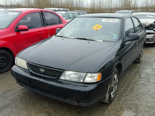 1N4AB41D2WC710280 - 1998 NISSAN SENTRA E BLACK photo 2