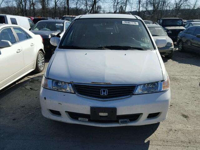 2HKRL18691H557619 - 2001 HONDA ODYSSEY EX WHITE photo 9