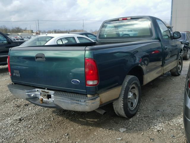 2FTRF17W6XCA85399 - 1999 FORD F150 GREEN photo 4