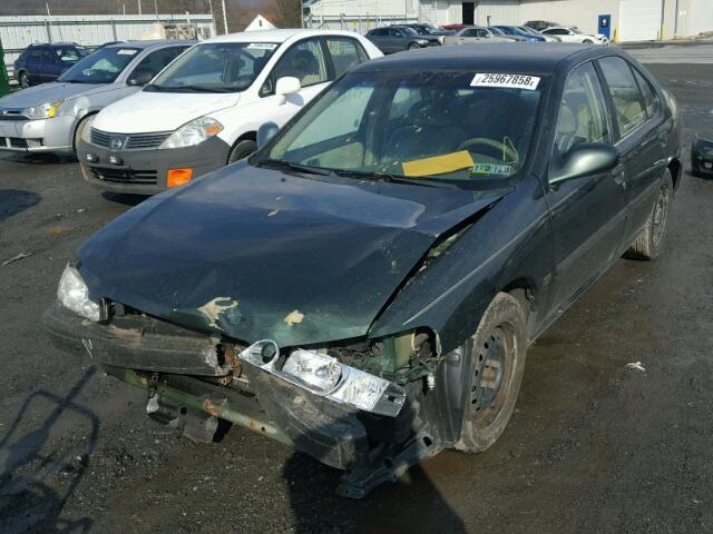 1N4DL01D11C102214 - 2001 NISSAN ALTIMA XE GREEN photo 2