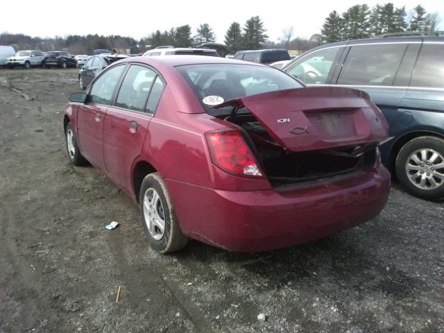 1G8AG52F95Z156906 - 2005 SATURN ION LEVEL MAROON photo 3