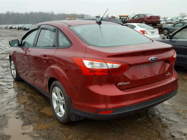 1FADP3F24EL270089 - 2014 FORD FOCUS SE RED photo 3