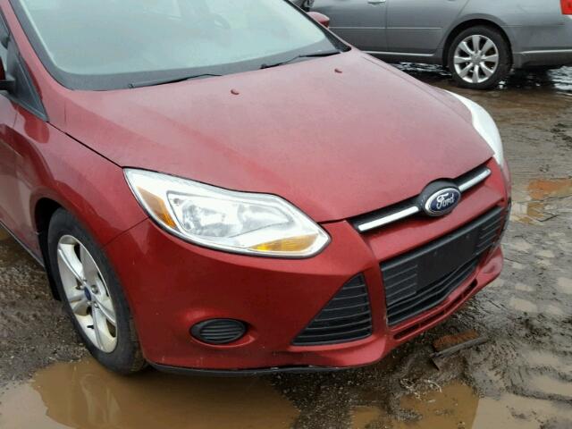 1FADP3F24EL270089 - 2014 FORD FOCUS SE RED photo 9