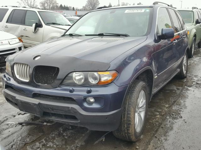 5UXFB53575LV04753 - 2005 BMW X5 4.4I BLUE photo 2