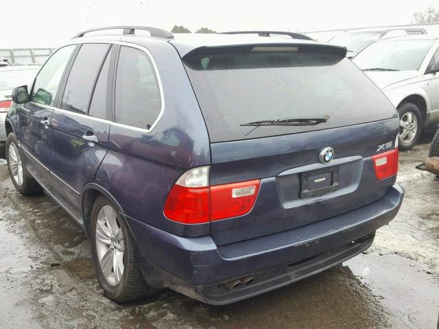 5UXFB53575LV04753 - 2005 BMW X5 4.4I BLUE photo 3