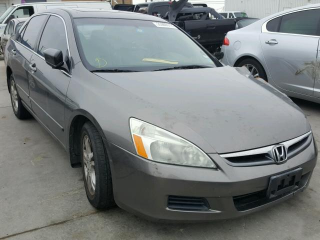 1HGCM56837A194749 - 2007 HONDA ACCORD EX GRAY photo 1