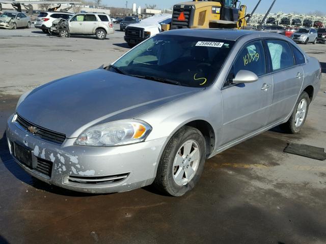 2G1WT58N189143001 - 2008 CHEVROLET IMPALA LT SILVER photo 2