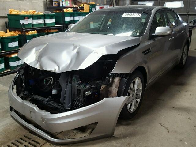 5XXGN4A77DG209825 - 2013 KIA OPTIMA EX SILVER photo 2