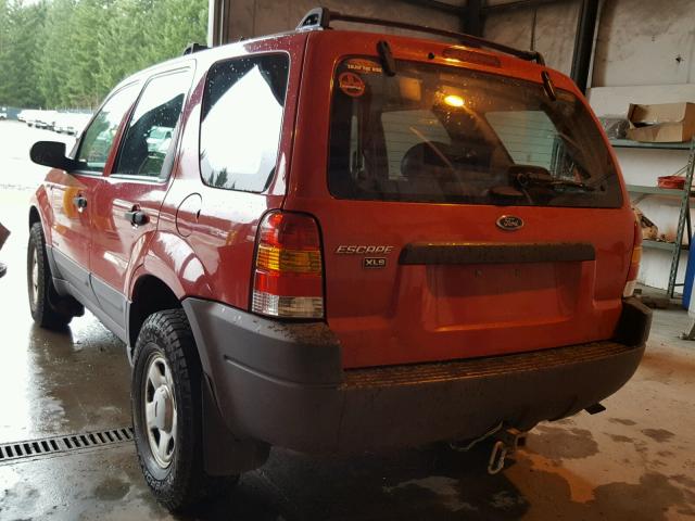 1FMYU02192KD56849 - 2002 FORD ESCAPE XLS RED photo 3