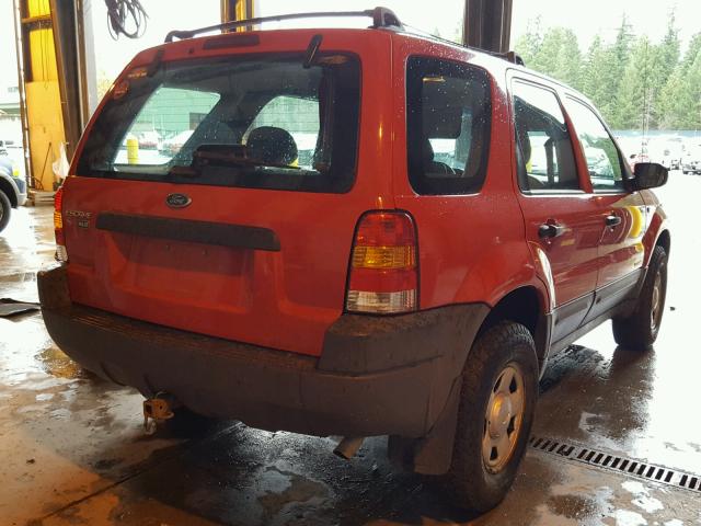 1FMYU02192KD56849 - 2002 FORD ESCAPE XLS RED photo 4