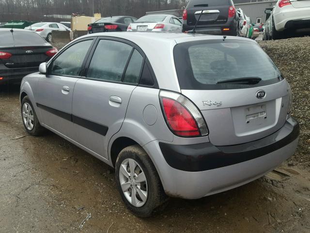 KNADE243496496950 - 2009 KIA RIO 5 SX SILVER photo 3